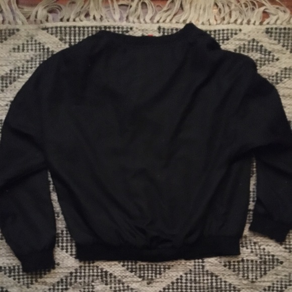 Black Bomber Jacket - Picture 3 of 3
